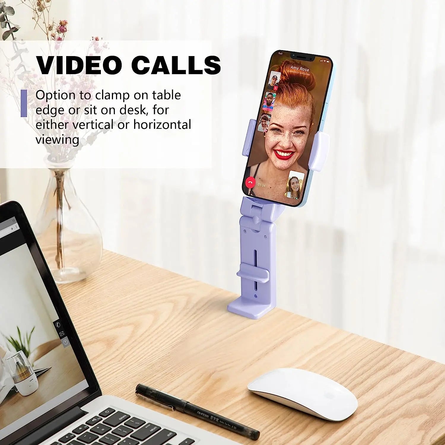 Perilogics Travel Airplane Phone Holder. in Flight Airplane Hands Free Phone Mount. Compact Lightweight Travel Essential. Perfect Practical Gift for Every Travelers.