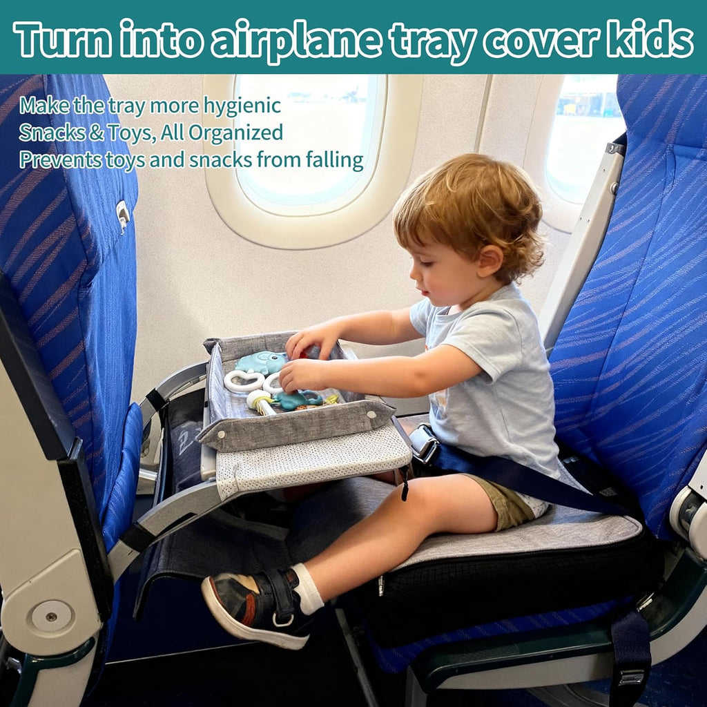 Airplane Bed for Toddler with Tray Cover Can Turn into Bag