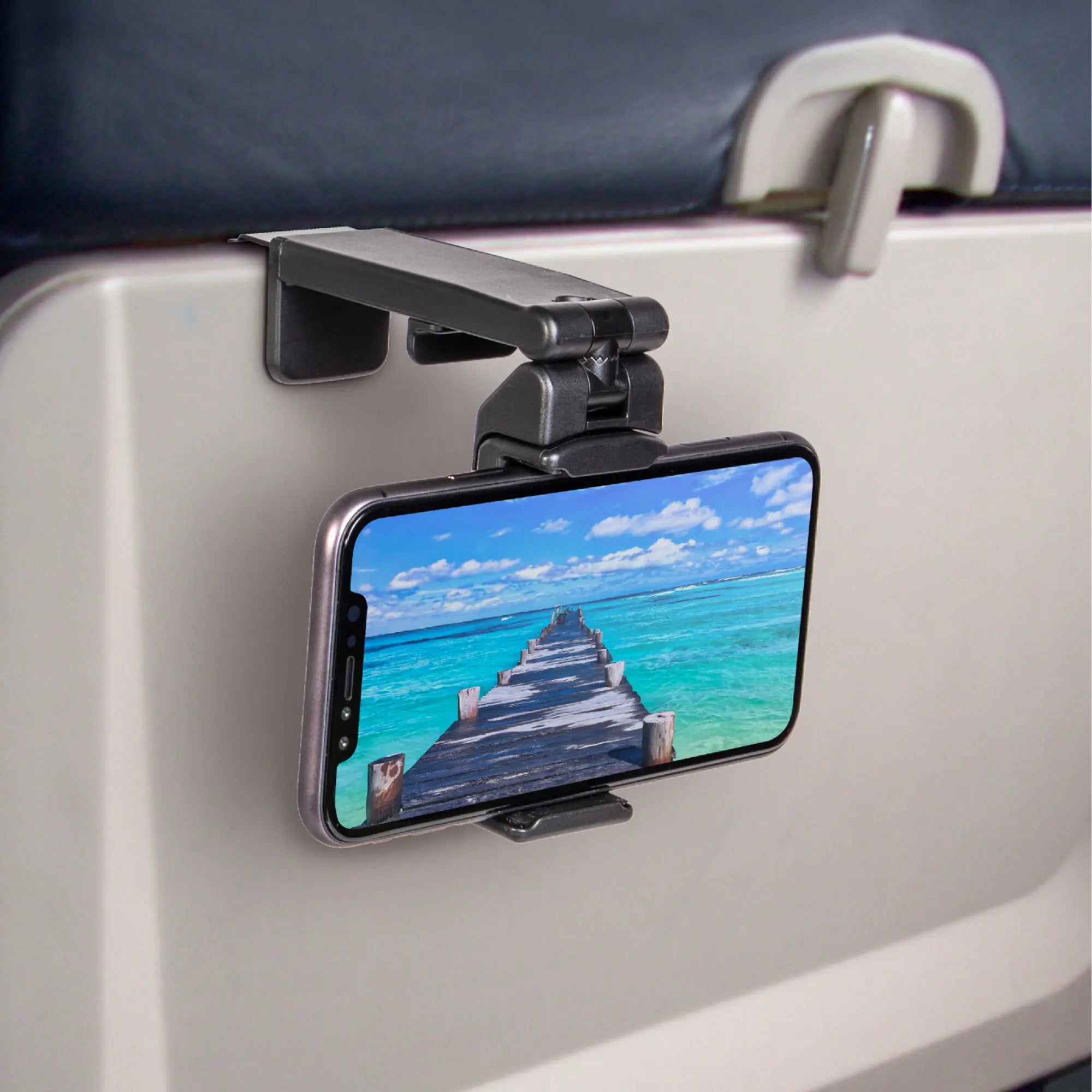 Perilogics Travel Airplane Phone Holder. in Flight Airplane Hands Free Phone Mount. Compact Lightweight Travel Essential. Perfect Practical Gift for Every Travelers.
