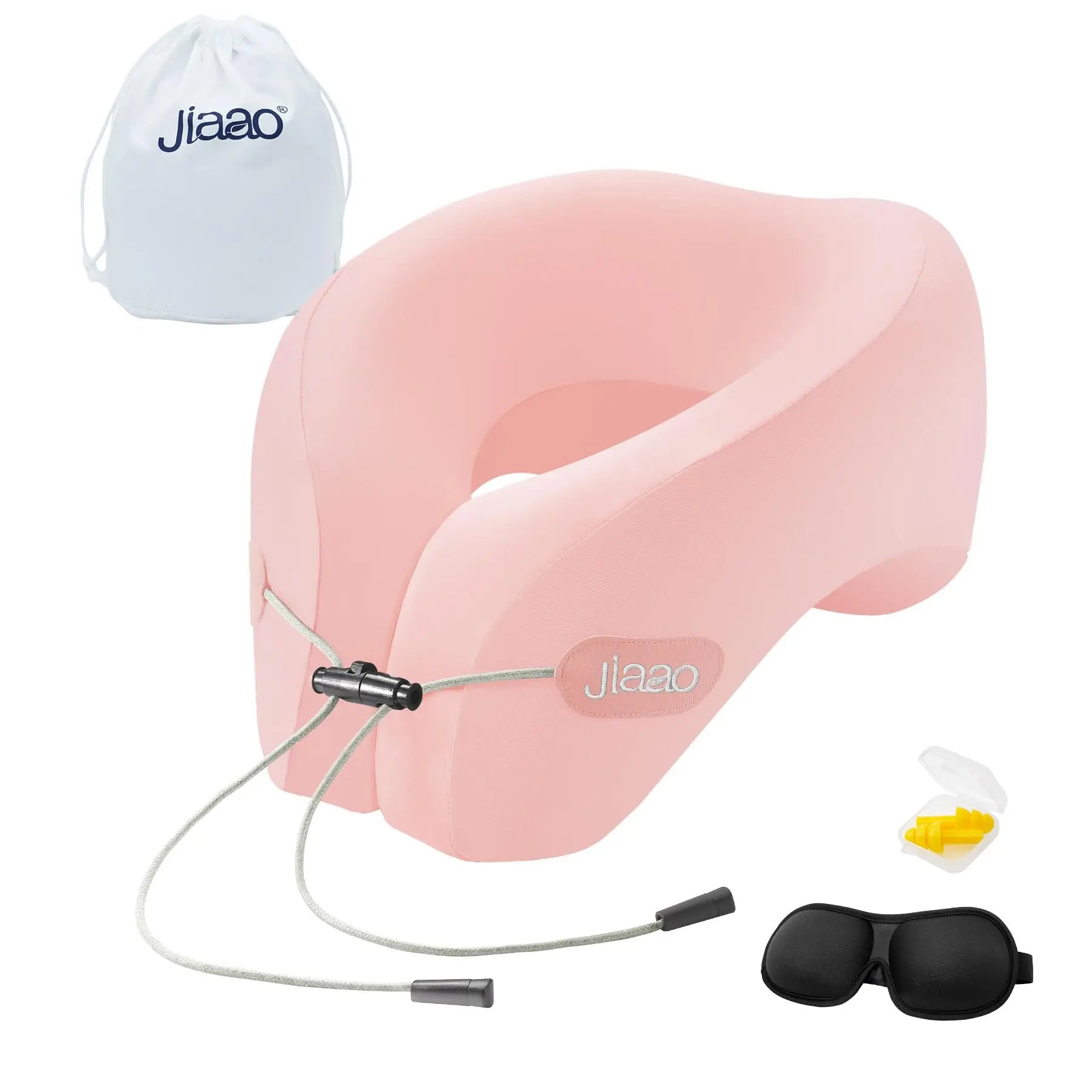 Travel Neck Pillow with Eye Mask and Ear Plugs!