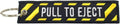 Pull to Eject, Embroidered Key Chain